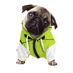 Cute Frankenstein Face Print Dog Zip Up Hoodie