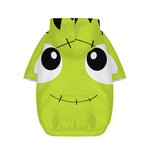 Cute Frankenstein Face Print Dog Zip Up Hoodie