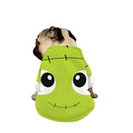 Cute Frankenstein Face Print Dog Zip Up Jacket