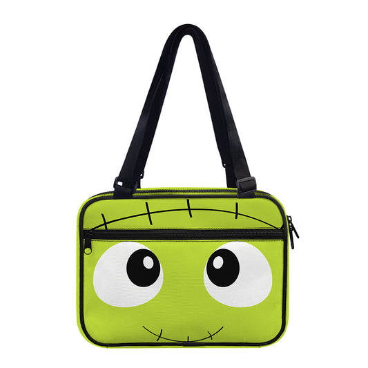 Cute Frankenstein Face Print Double Strap Bible Bag