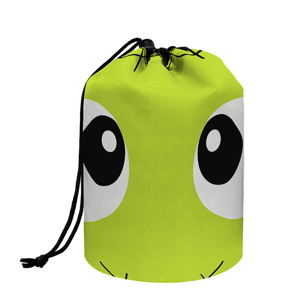 Cute Frankenstein Face Print Drawstring Makeup Bag