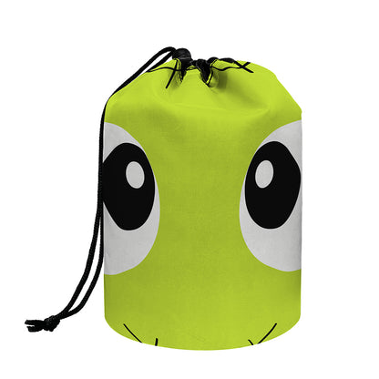 Cute Frankenstein Face Print Drawstring Makeup Bag