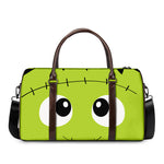 Cute Frankenstein Face Print Duffle Bag