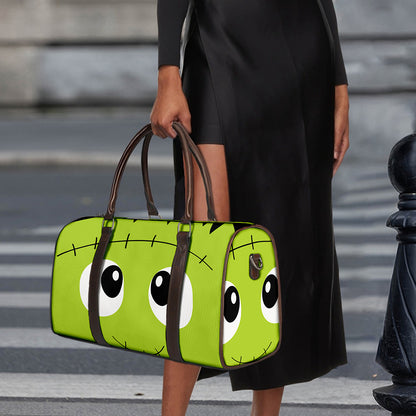 Cute Frankenstein Face Print Duffle Bag