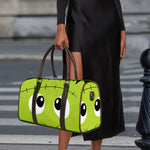 Cute Frankenstein Face Print Duffle Bag