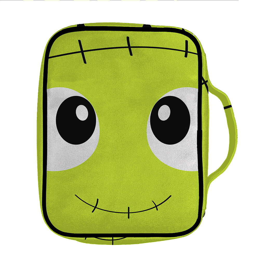 Cute Frankenstein Face Print Front Pocket Bible Bag