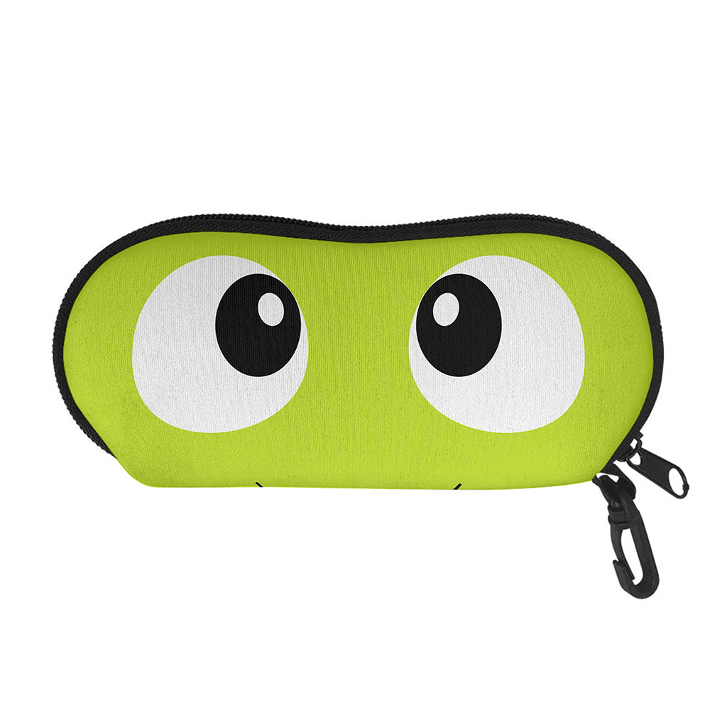 Cute Frankenstein Face Print Glasses Case