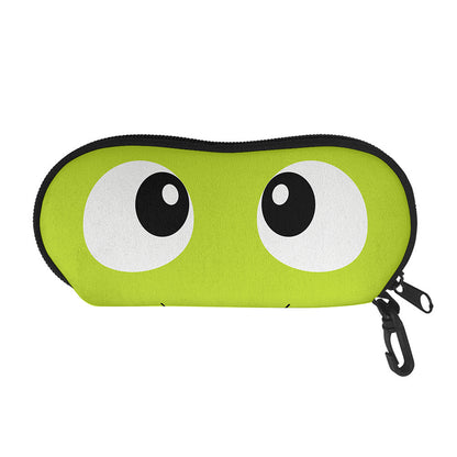 Cute Frankenstein Face Print Glasses Case