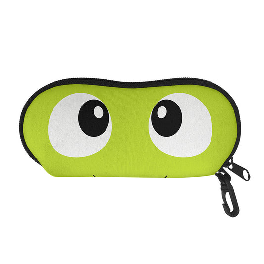 Cute Frankenstein Face Print Glasses Case