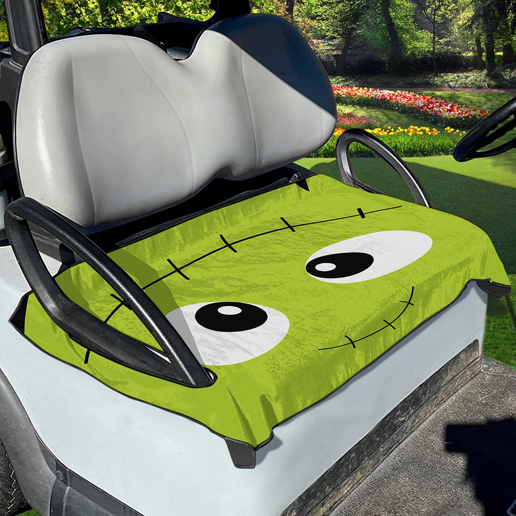 Cute Frankenstein Face Print Golf Cart Seat Cover