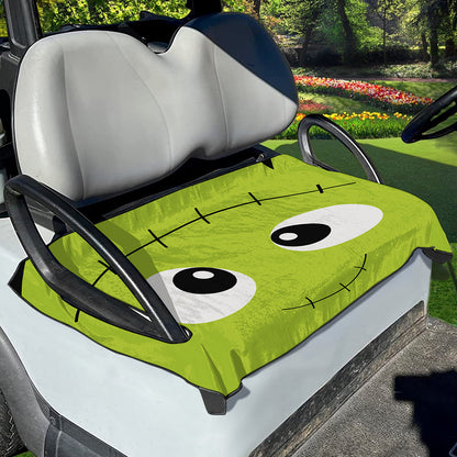 Cute Frankenstein Face Print Golf Cart Seat Cover
