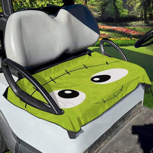 Cute Frankenstein Face Print Golf Cart Seat Cover