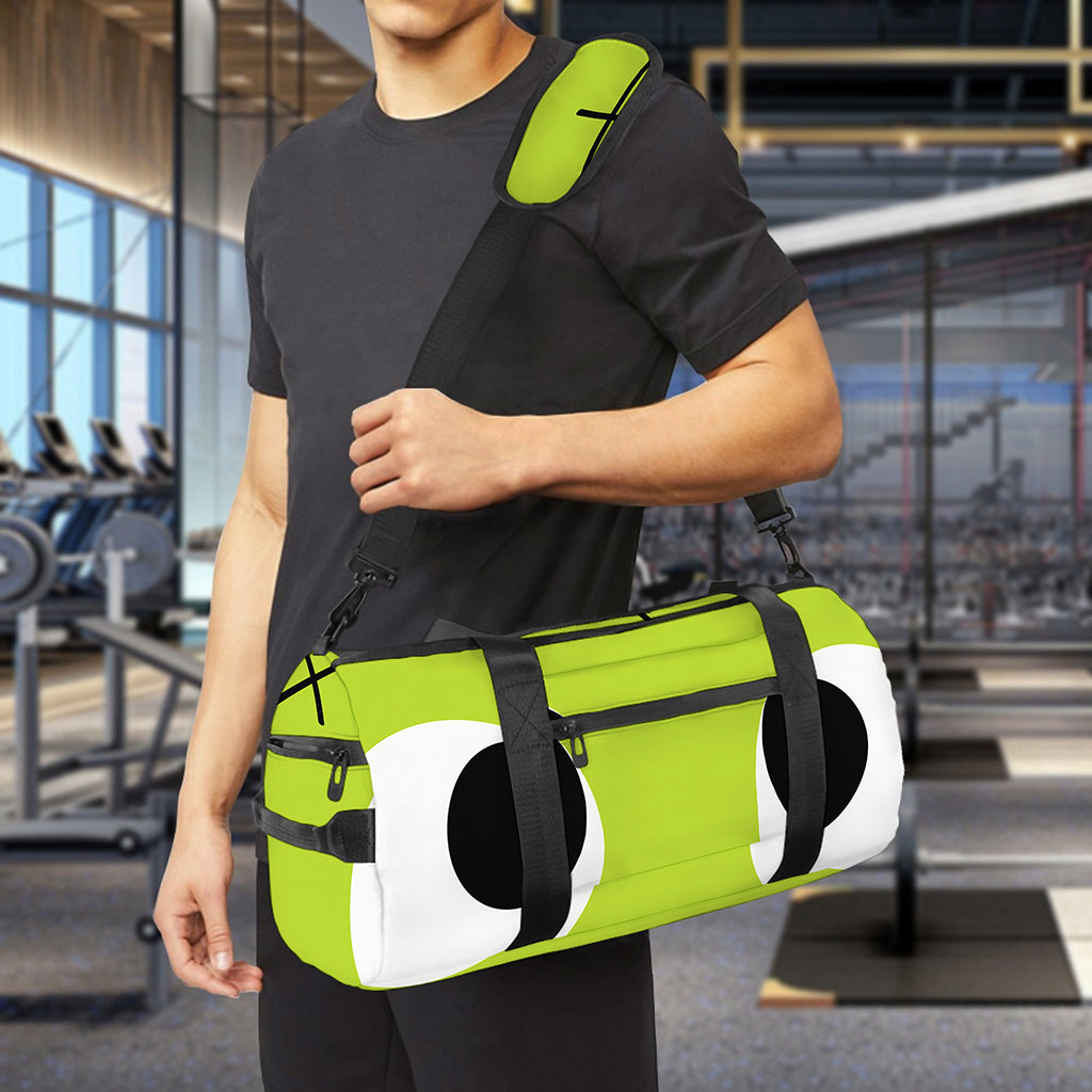Cute Frankenstein Face Print Gym Bag