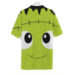 Cute Frankenstein Face Print Hawaiian Shirt