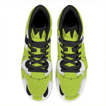 Cute Frankenstein Face Print High Top Leather Sneakers