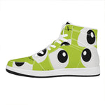 Cute Frankenstein Face Print High Top Leather Sneakers