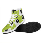Cute Frankenstein Face Print High Top Leather Sneakers