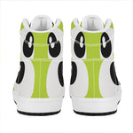 Cute Frankenstein Face Print High Top Leather Sneakers
