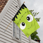 Cute Frankenstein Face Print House Flag