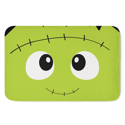 Cute Frankenstein Face Print Indoor Door Mat
