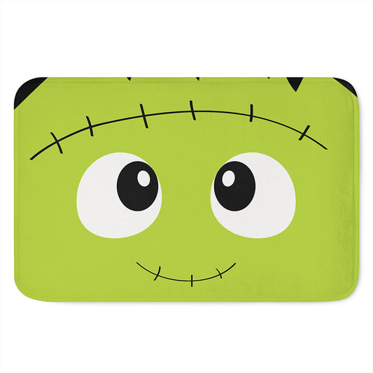 Cute Frankenstein Face Print Indoor Door Mat