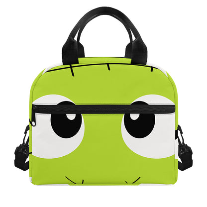 Cute Frankenstein Face Print Insulated Lunch Bag