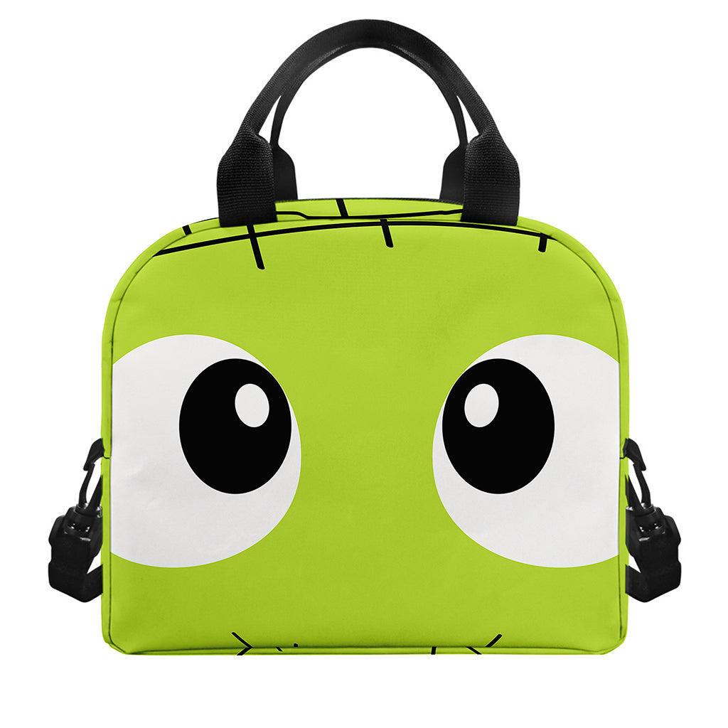Cute Frankenstein Face Print Insulated Lunch Bag