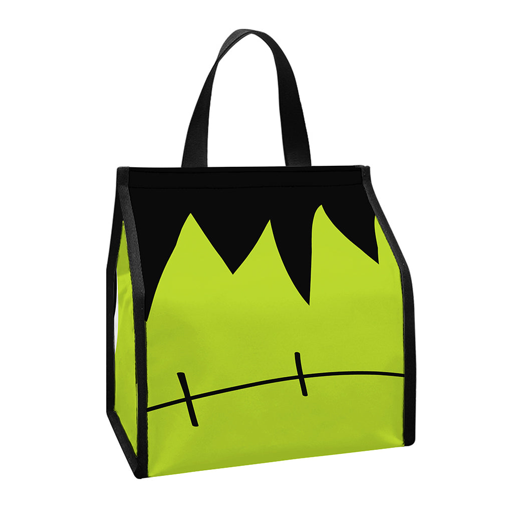 Cute Frankenstein Face Print Insulated Lunch Tote