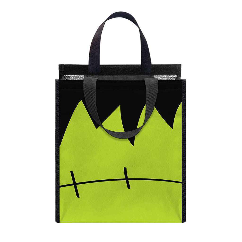 Cute Frankenstein Face Print Insulated Lunch Tote