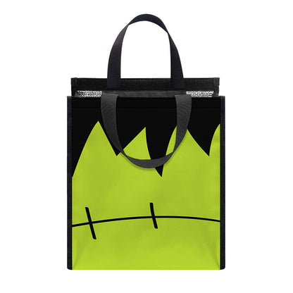 Cute Frankenstein Face Print Insulated Lunch Tote