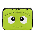 Cute Frankenstein Face Print Laptop Sleeve