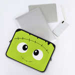 Cute Frankenstein Face Print Laptop Sleeve
