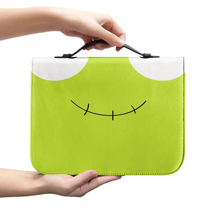 Cute Frankenstein Face Print Leather Bible Cover