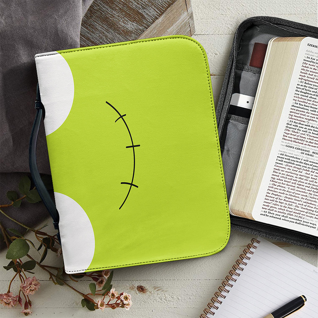 Cute Frankenstein Face Print Leather Bible Cover