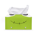Cute Frankenstein Face Print Leather Tissue Box Cover