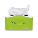 Cute Frankenstein Face Print Leather Tissue Box Cover
