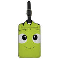 Cute Frankenstein Face Print Luggage Tag