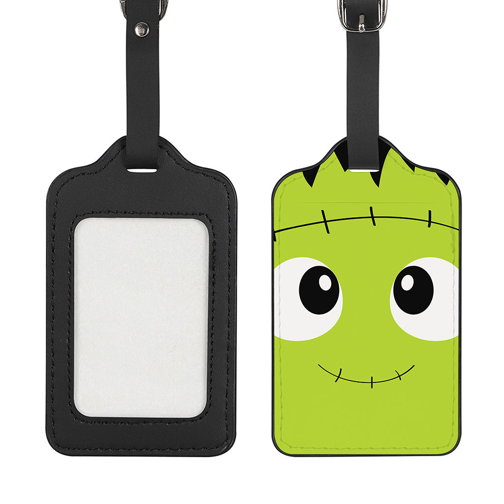 Cute Frankenstein Face Print Luggage Tag