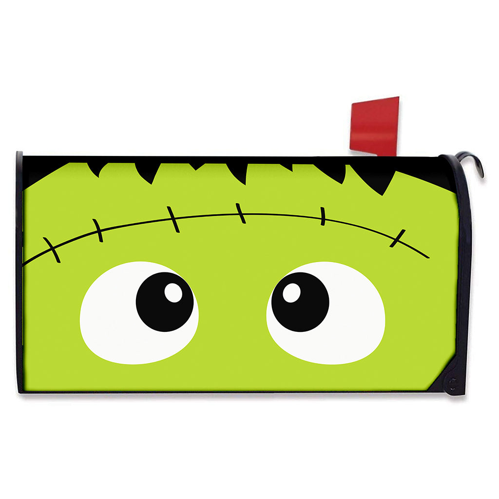 Cute Frankenstein Face Print Mailbox Cover