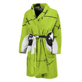 Cute Frankenstein Face Print Men's Bathrobe