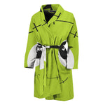 Cute Frankenstein Face Print Men's Bathrobe