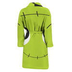 Cute Frankenstein Face Print Men's Bathrobe