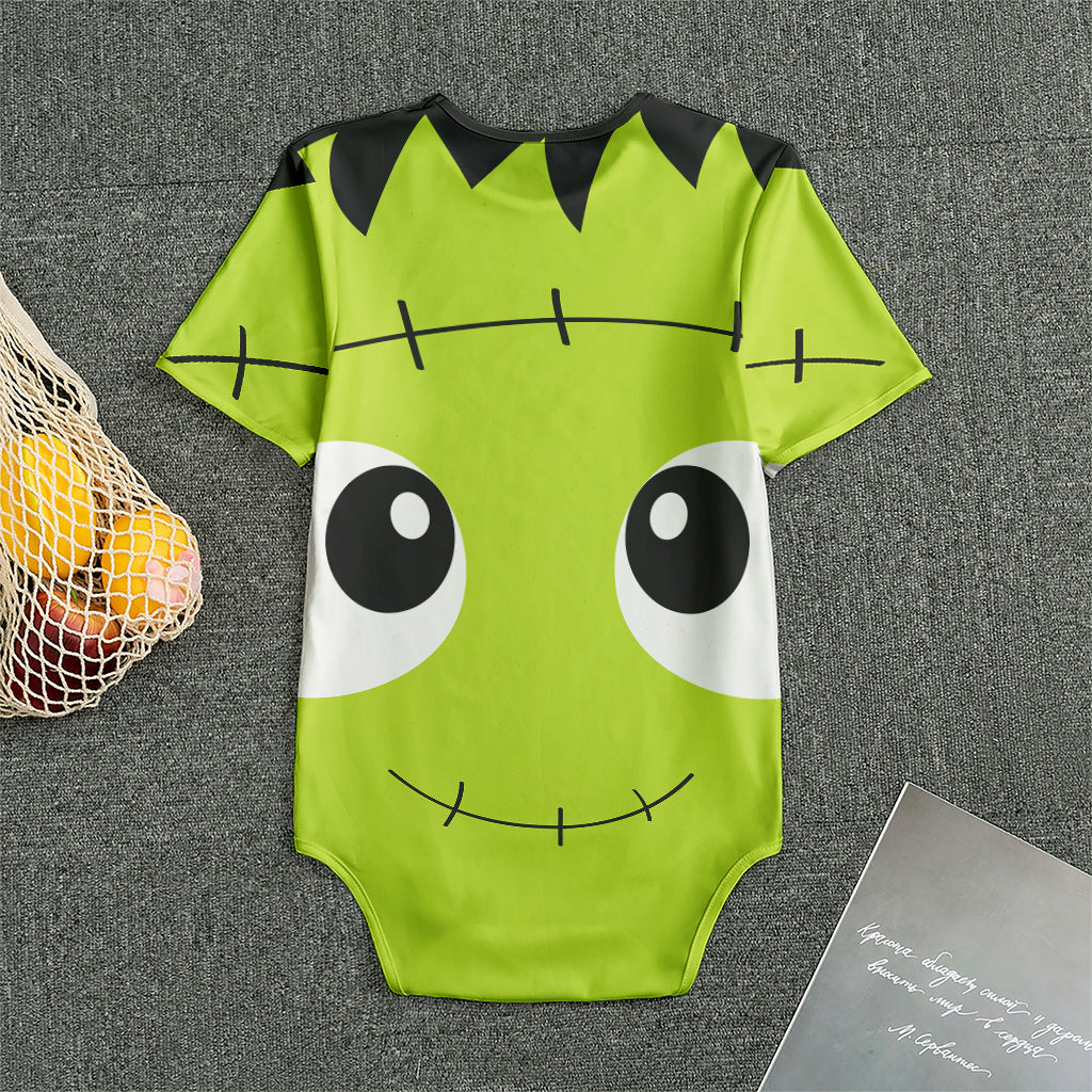Cute Frankenstein Face Print Men's Bodysuit