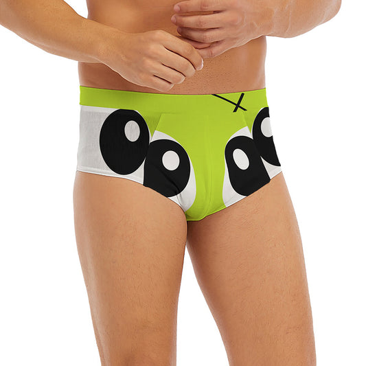 Cute Frankenstein Face Print Men's Briefs