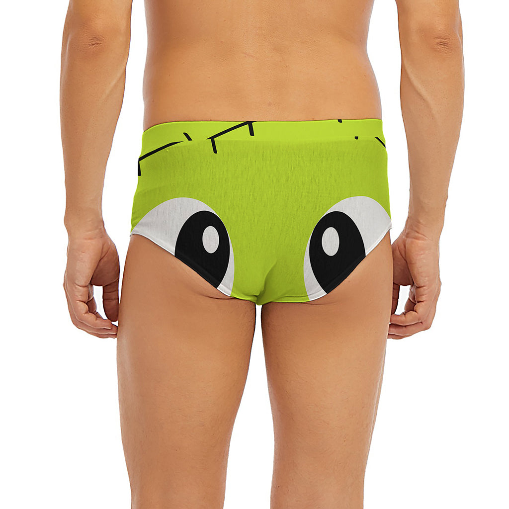 Cute Frankenstein Face Print Men's Briefs
