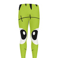 Cute Frankenstein Face Print Men's Leggings
