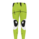 Cute Frankenstein Face Print Men's leggings