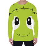 Cute Frankenstein Face Print Men's Long Sleeve T-Shirt