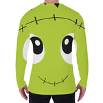 Cute Frankenstein Face Print Men's Long Sleeve T-Shirt