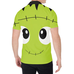 Cute Frankenstein Face Print Men's Shirt